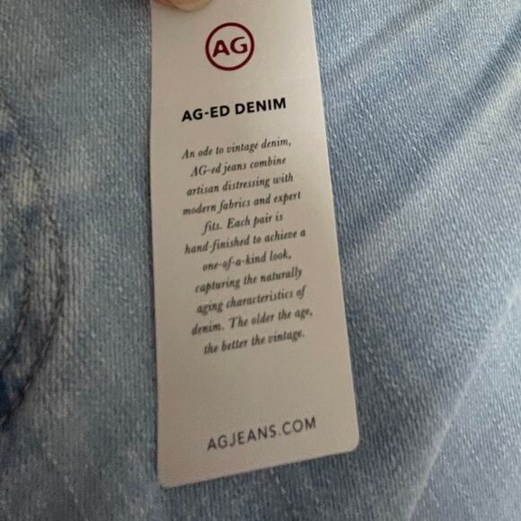 Adriano Goldschmied Mari Crop High Rise Straight Distressed Knee Women's Size 32 - Picture 8 of 12